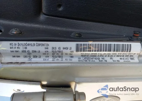 2004 Jeep Wrangler Se из США, поврежденный, VIN 1J4FA29144P746490